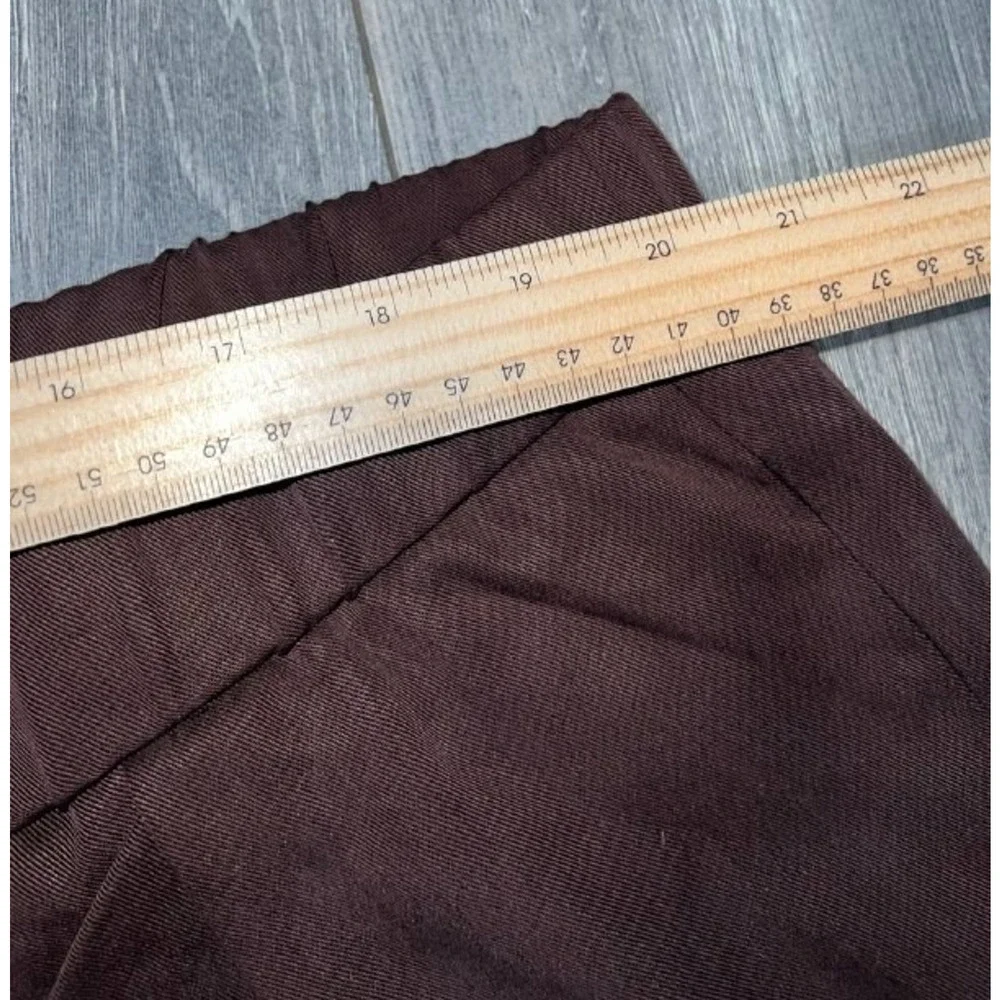 Reformation organic cotton Women's Brown Woven Wide-leg Trousers 2X A005961